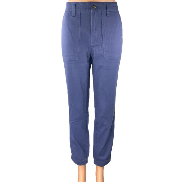 Gap Women's Blue High Waisted Tapered Carrot Jogger Career Trousers Pants Size S - Picture 1 of 5